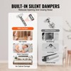 VEVOR Cabinet Hinges, 40 Packs Full Overlay Kitchen Cabinet Door Hinges, 100 Degree Opening Angel Soft Close Concealed Cupboard Hinges, Silver - 4 of 4