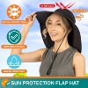 SUN CUBE Wide Brim Sun Hat with Neck Flap, UPF50+ Hiking Safari Fishing Hat for Womens, Sun Protection Beach Hat - 4 of 4