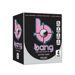 BANG Cotton Candy Energy Drink - 4pk/16 fl oz Can - 1 of 3