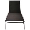 vidaXL Sun Lounger Black and Silver Steel and Textilene Standard - 4 of 4