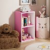 HOMLUX 2-Cube Bookcase Floor Open Wooden Storage Bookshelf Toy Organizer, Multiple Colors - 2 of 4