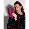 Shiraleah Metallic Knotted Headband, Magenta - 4 of 4