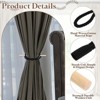 Unique Bargains Cotton Hand-Woven Decorative Drape Curtain Tiebacks with Wood Club - 3 of 4