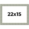 PosterPalooza | Sculpted Blue Picture Frame - UV Acrylic, Backing Board, Hanging Hardware Included - 2 of 4