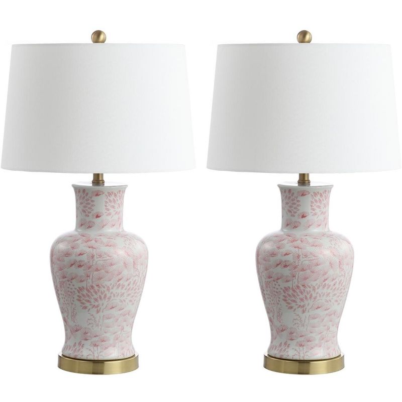 Calli Table Lamp (Set of 2) - Pink/White - Safavieh., 1 of 9