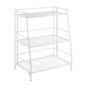 Breighton Home 34" Extra Storage 3 Tier Ladder Folding Metal Shelf - 1 of 4
