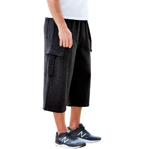 KingSize Men's Big & Tall Fleece Judo Shorts - 1 of 4