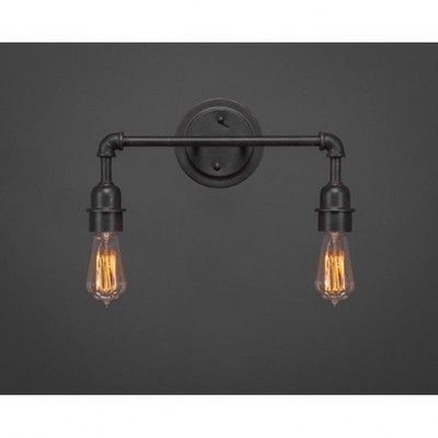 Toltec Lighting Vintage 2 - Light Vanity in  Dark Granite