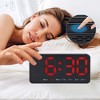 REGALWOVEN Plastic Digital Dimmable Big Numbers Display Table Clock 8.3 x 4.3 x 1.2 Inches - 3 of 4