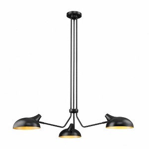 Z-Lite Bellamy 3 - Light Chandelier in  Matte Black - 1 of 4