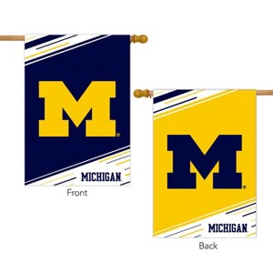 University of Michigan NCAA Licensed Double-Sided House Flag 28" x 40" Briarwood Lane - 1 of 3