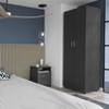NicBex Armoire Wardrob + Dresser with Double Doors & Shelves & Drawers for Bedroom - 2 of 4