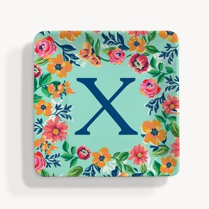 Personalization Mall Flowery Initial Personalized Ring Dish - 1 of 3