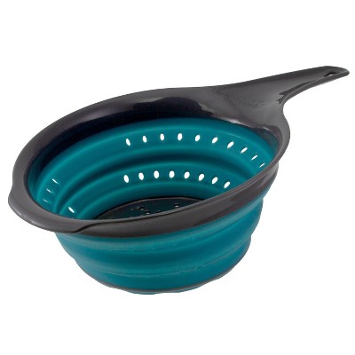 Squish 2qt Collapsible Colander Teal/Gray