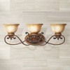 Minka Lavery Industrial Wall Light Illuminati Bronze Hardwired 31" 3-Light Fixture Silver Patina Glass for Bathroom Living Room - 2 of 4