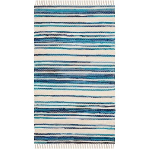 Rag Rug RAR126 Hand Woven Indoor Rugs - Safavieh - 1 of 4