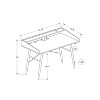 Monarch Specialties Computer Desk Home Office Laptop Storage Shelves 48InchL Work Metal Laminate Brown Black Contemporary Modern - 3 of 4