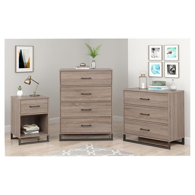 target mixed material nightstand