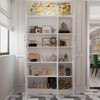 FUFU&GAGA 47.2"W Multifunctional Tempered Glass Cabinet Modular Storage Cabinet Closet Bookshelf - 3 of 4