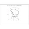 NicBex Set of 2 Outdoor Dining Chair,Modern Patio Dining Chairs with Wood Frame,23.6 inch Chairs Suitable for Patio,Garden,Gray - 3 of 4