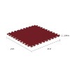 Foam Mat Floor Tiles 6PC Set - Interlocking EVA Foam Padding with Soft Carpet Top for Exercise, Yoga, Playroom, Garage, or Basement by Stalwart - 4 of 4