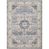 Vintage Floral Print Area Rug - Washable Non-Slip Low Pile Carpet for Dining Room, Office, Bedroom Living Room Floor Mat - 2 of 4