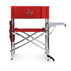 NCAA Louisville Cardinals Portable Camp Chair with Side Table - 1 of 4