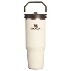 Stanley 30 oz Stainless Steel Ice Flow Flip Straw Tumbler Cream Western