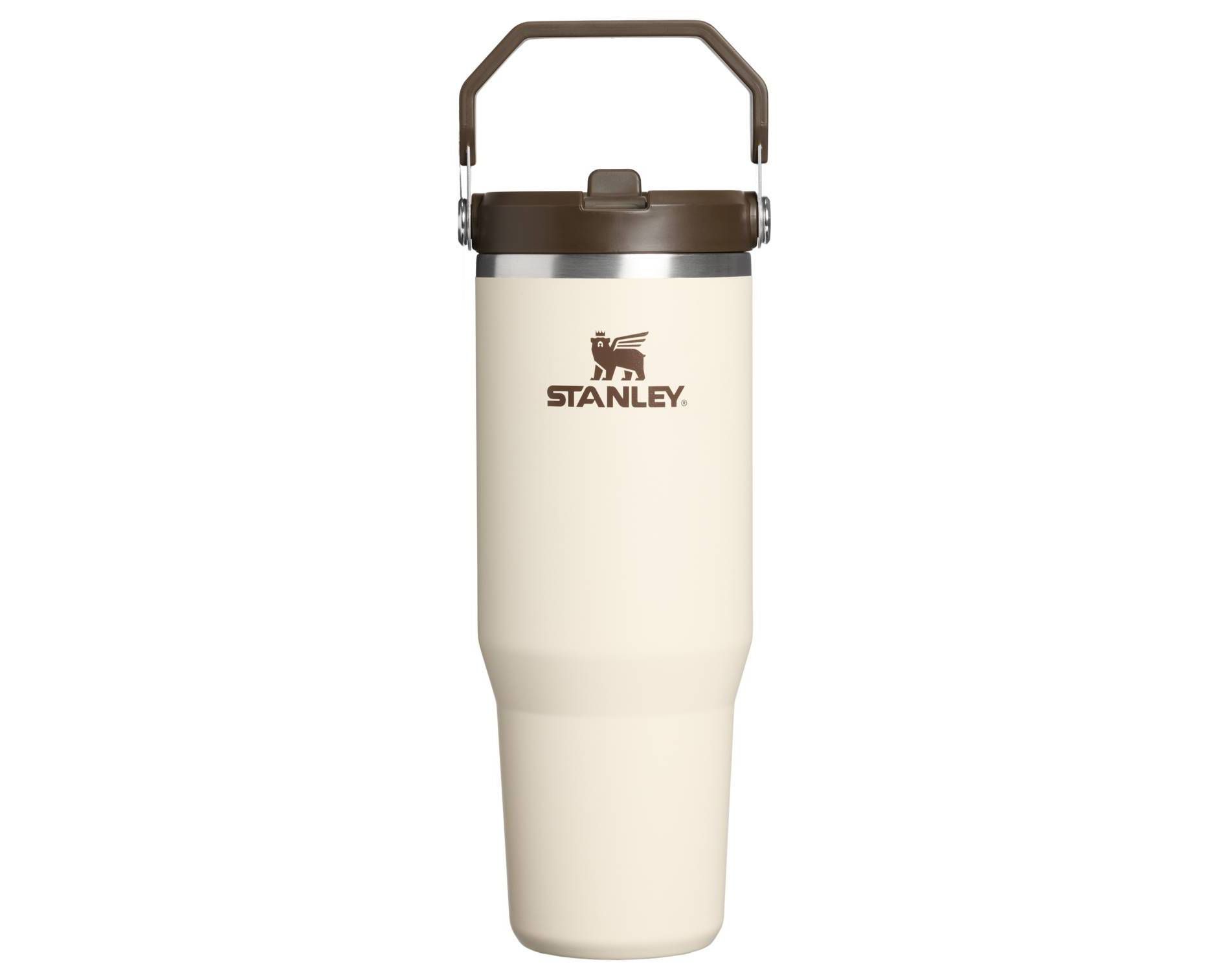 Stanley 30 oz Stainless Steel Ice Flow Flip Straw Tumbler Cream Western