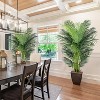 Boersma Tropical Palm Tree – 24 removable silk leaves, lush and realistic. Ideal for indoor/outdoor décor or as a stylish housewarming gift. - 2 of 4