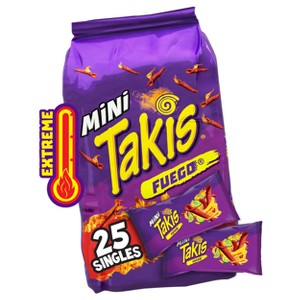 Takis Rolled Mini Fuego Tortilla Chips - 30.75oz/25ct - 1 of 4