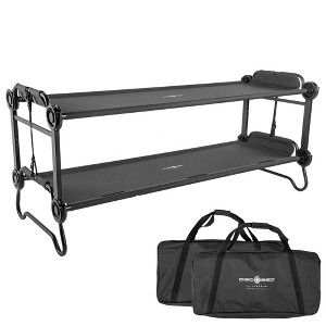Disc-O-Bed Youth Double Cot Kid-O-Bunk, Modular for Bunk Beds, Dual Cots, or Bench with 2 Carry Bags - 1 of 4