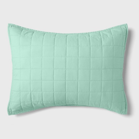 Mint green pillow shams best sale