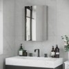 SEVOBAL Bathroom Storage Cabinets Wall Mounted Medicine Cabinet with Mirror and Shelves for Bathroom, Silver, 15.3"*4.8"*23.5" - 2 of 4