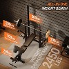 Adjustable Weight Bench Set with Squat Rack- 8 in 1 Strength Training Workout Equipment with Leg Extension Leg Curl and Preacher Curl for Home Gym - 3 of 4
