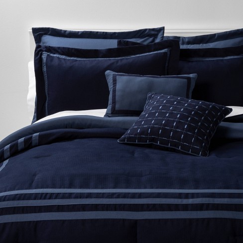 navy blue queen size comforter sets