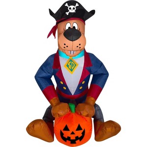 Gemmy Airblown Inflatable Scooby as Pirate WB, 3 ft Tall, Multicolored - 1 of 4