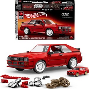 Mattel Brick Shop Hot Wheels Audi S Building Toy Kit 864pc, for