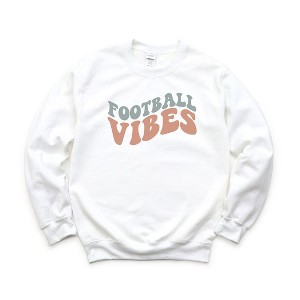 Simply Sage Market Women's Graphic Sweatshirt Football Vibes Colorful - 1 of 2