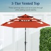 Best Choice Products 10ft 3-Tier Patio Umbrella, Market Sun Shade w/ Tilt Adjustment, Easy Crank - 3 of 4