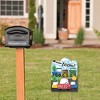 Big Dot of Happiness Cars, Trains, and Airplanes - Outdoor Lawn Sign - Transportation Birthday Party Yard Sign - 1 Piece - 2 of 4