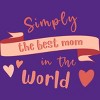 Women's Design By Humans Mother's Day Simply the Best Mom Banner By BoogieCreates Racerback Tank Top - 2 of 2