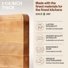 John Boos Small Chop-N-Slice Maple Wood Cutting Board for Kitchen, Reversible Edge Grain Square Butcher Boos Block - 3 of 4