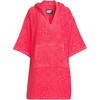 Lands' End Women's Terry 3/4 Sleeve Pullover Hooded Spa Robe - 3 of 4