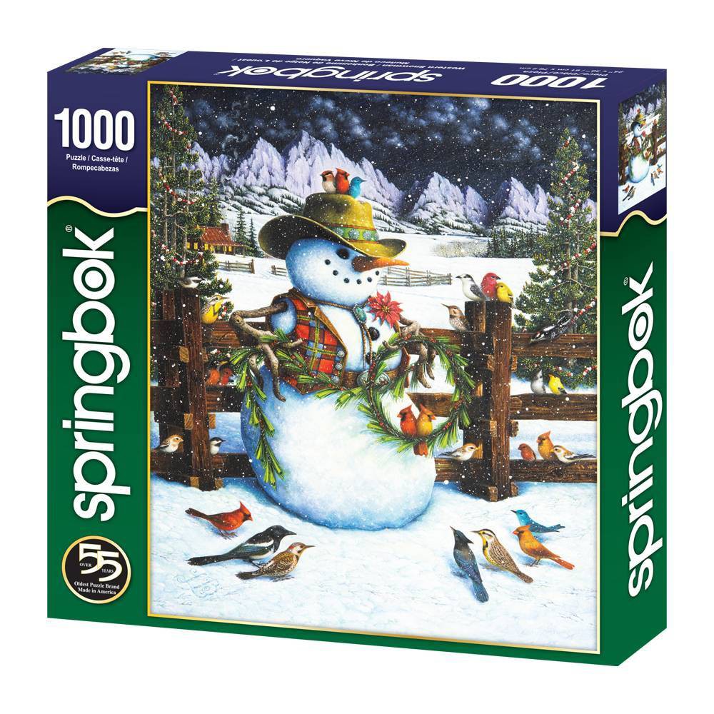 Photos - Jigsaw Puzzle / Mosaic Springbok Western Snowman Jigsaw Puzzle - 1000pc 
