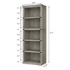 5-Tier Wooden Bookshelf, 67.4" Display Bookcase with 5 Shelves for Home Office, Living Room & Bedroom Storage & Organization - 2 of 4