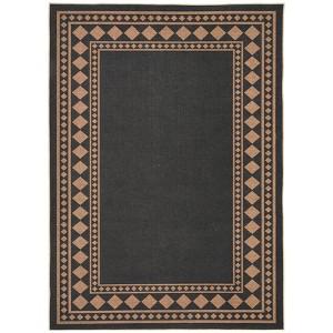 Washable Geometric Bordered Living Room Rugs, Soft Non Slip Bedroom Dining Room Carpet, Low Pile Floor Cover for Home Office - 1 of 4
