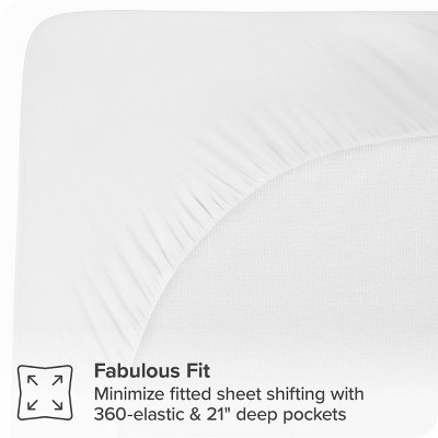 White Twin XL Cotton Top Down Alternative Mattress Pad