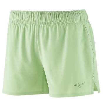 Women's Light Green Workout Shorts with Liner