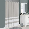 LunaLulinlk Easy Hang Waffle Stripe Premium Fabric Shower Curtain - 4 of 4